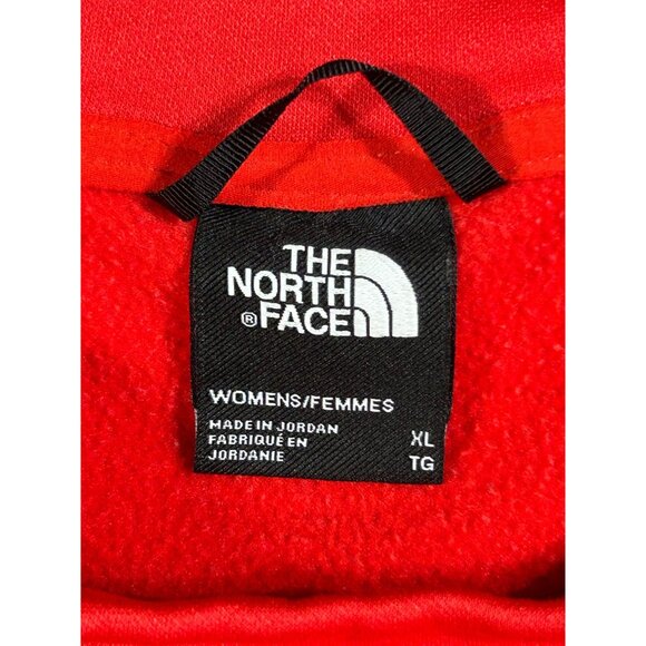 The North Face Women's Orange Horizon Performance Crewneck Sweatshirt Sz XL 3056 - Picture 8 of 14